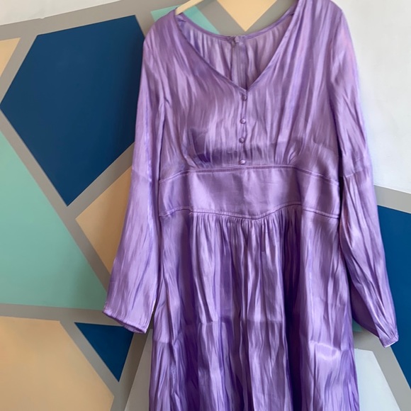 SHEIN Dresses & Skirts - Purple dress with front buttons